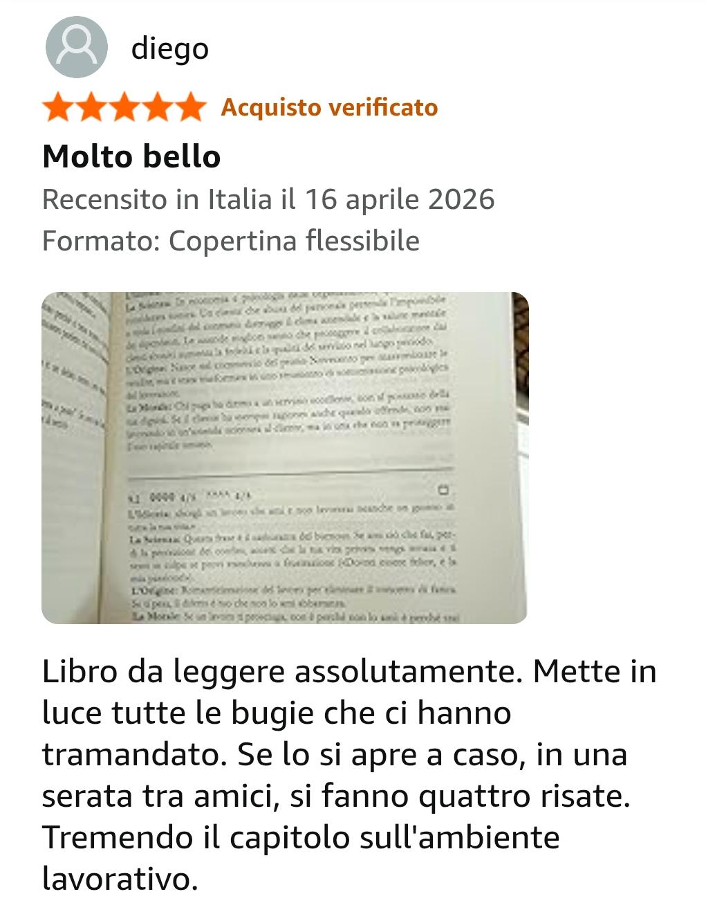 Recensione Amazon Diego